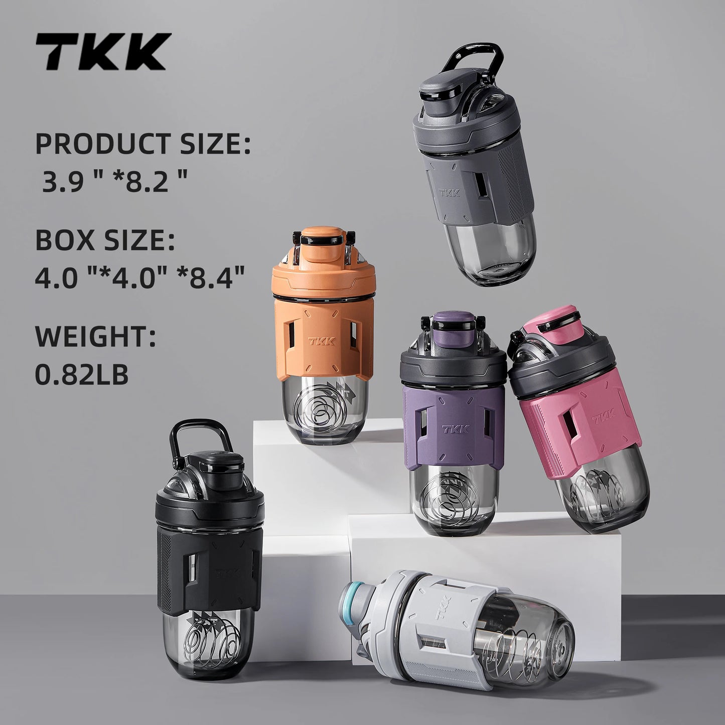 Large 700ml Tritan Gym for Shaker Water Bottle with Ball for Safe Material Hiking Travel Directly Boiling Water Applicable