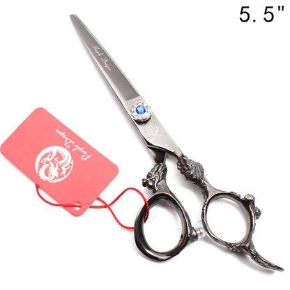 Hair Scissors 5.5" 6.0" 440C Purple Dragon Hairdressing Scissors Cutting Shears Hair Thinning Shears Professional Scissors Z9004