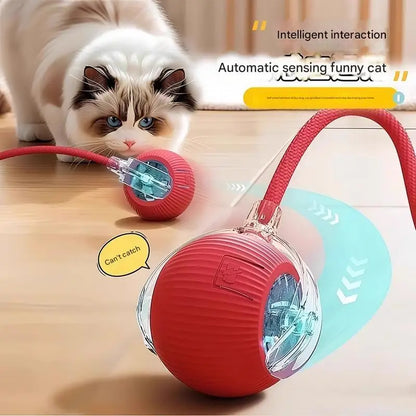New Design 360° Smart Automatic Interactive Dog Smart Ball Toy Interactive Cat Toys Rolling Ball with USB Charger