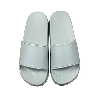Custom Logo Anti-Slip Winter Spring Beach Slides with Open Toe Screen Printing PVC Embossed Mens' Slipper Footwear