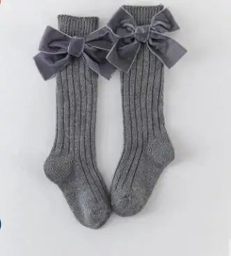 0-3Yrs Newborn baby girls pantyhose velvet ribbon bowknot design kids leggings for girls clothes toddler baby stocking children