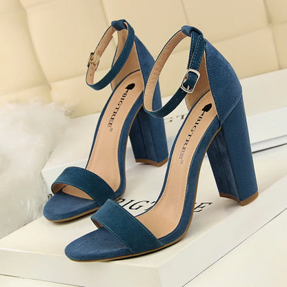 Big Tree 13.5 CM Heel Women Pumps High Heels New Ladies Shoes Fashion Women Sandals Sexy Platform Sandals square Heel Summer