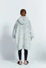 China Factory Oversized Winter Kids Wearable Hoodie Blanket Winter Custom Sherpa Hooded Blanket Kids Wearable Christmas Blanket