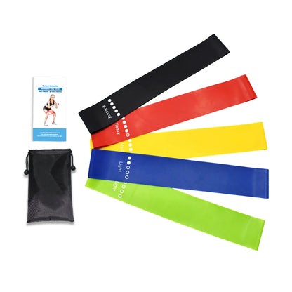 Latex Resistance Loop Band Set for Home Workout Gym Mini Exercise Bands for Legs Butt Fitness Bands for Women Men