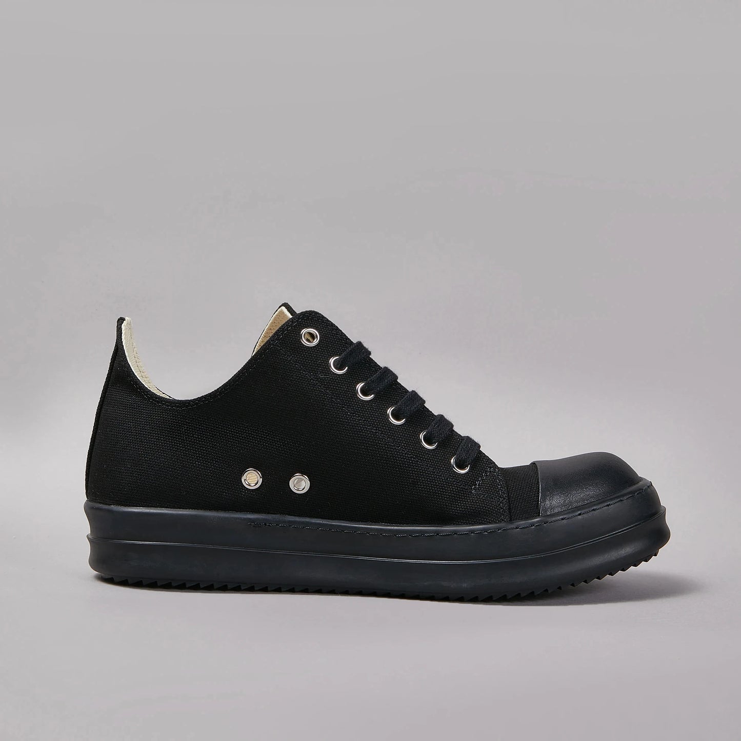 Designer Style Men's Canvas Shoes Couples Retro Low-top Board Shoes Hip Hop Sneakers Black