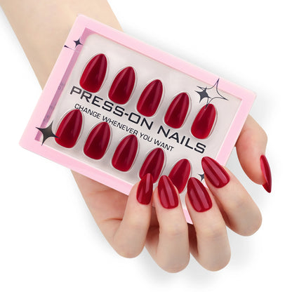 Solid Color press on nails wholesale short fake nails high quality false nails acrylic pmma  custom label Drop Shipping