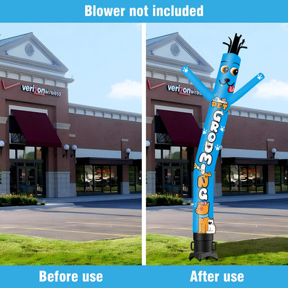 Pet Grooming Theme Inflatable Weird Wave Dancer TubeMan Outdoor Advertising Promotional Digital Air Dancer