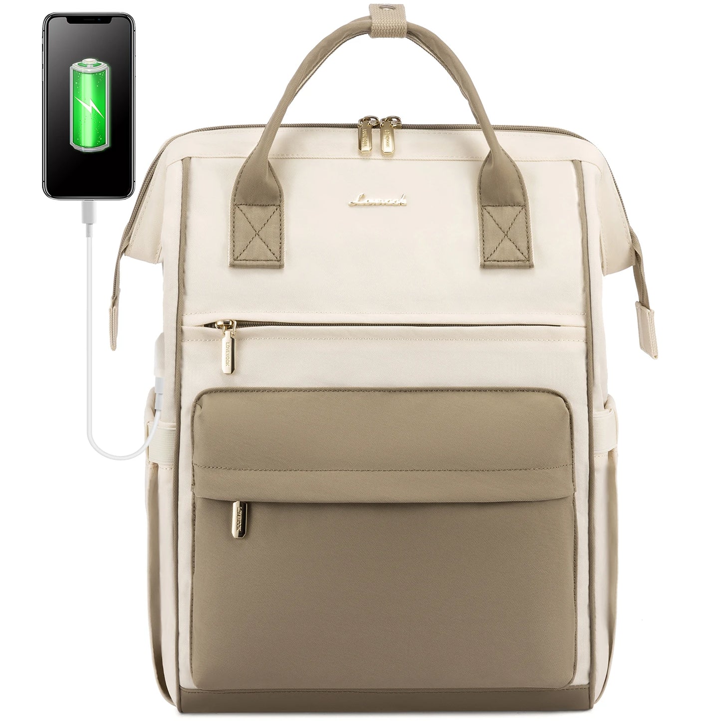 LOVEVOOK Hot Sell Bag 15.6 Inch Waterproof  Multifunction Nylon USB Charger Backpack Business Travel Laptop Backpack