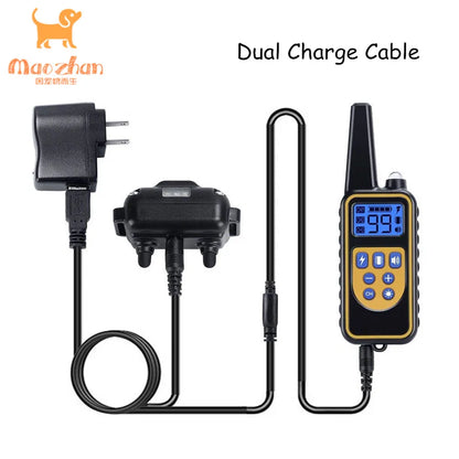 Waterproof 800m Electric Pet Training & Behavior Products Bark Collars Remote Control Rechargeable