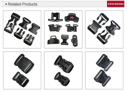 Customized Color Plastic 25mm Eco-friendly Adjustable Quick Release Buckle Webbing Hardware for Luggage Bags Belt Strap Slide