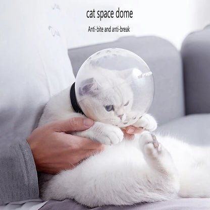 ALANTIA Wholesale New Reflective Breathable Injection Anti-bite Cat Space Hood Elizabeth Circle Pet Elizabeth Collar