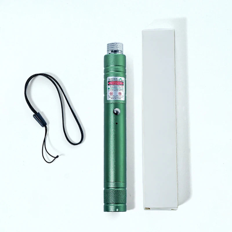 Green Laser Pointer Long-Range Laser Pointer High Power-Rechargeable Laser Pointer for Hiking, Presentations & Outdoor Use