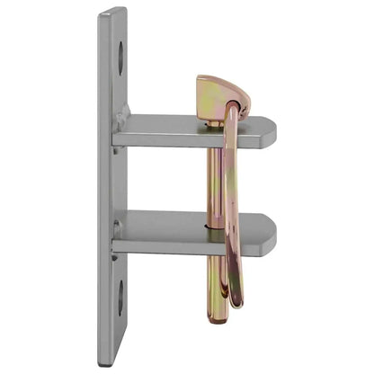 VidaXL W2B Bucket Hook Silver and Brown Galvanized Steel Small and Durable Product Category Hooks