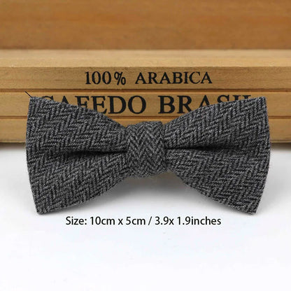 Children Wool Bow Tie Baby Boys Butterfly Skinny Bowtie Single Layer Child Bowties Gravatas Borboleta Collar Kids Ties