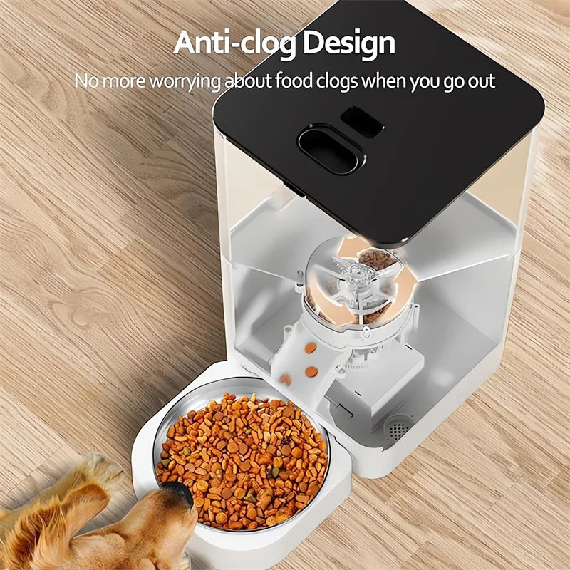 6L Smart Pet Dog Feeder Automatic Pet Feeding Supplies Timing Pet Dry Food Dispenser Timed Cat Feeders
