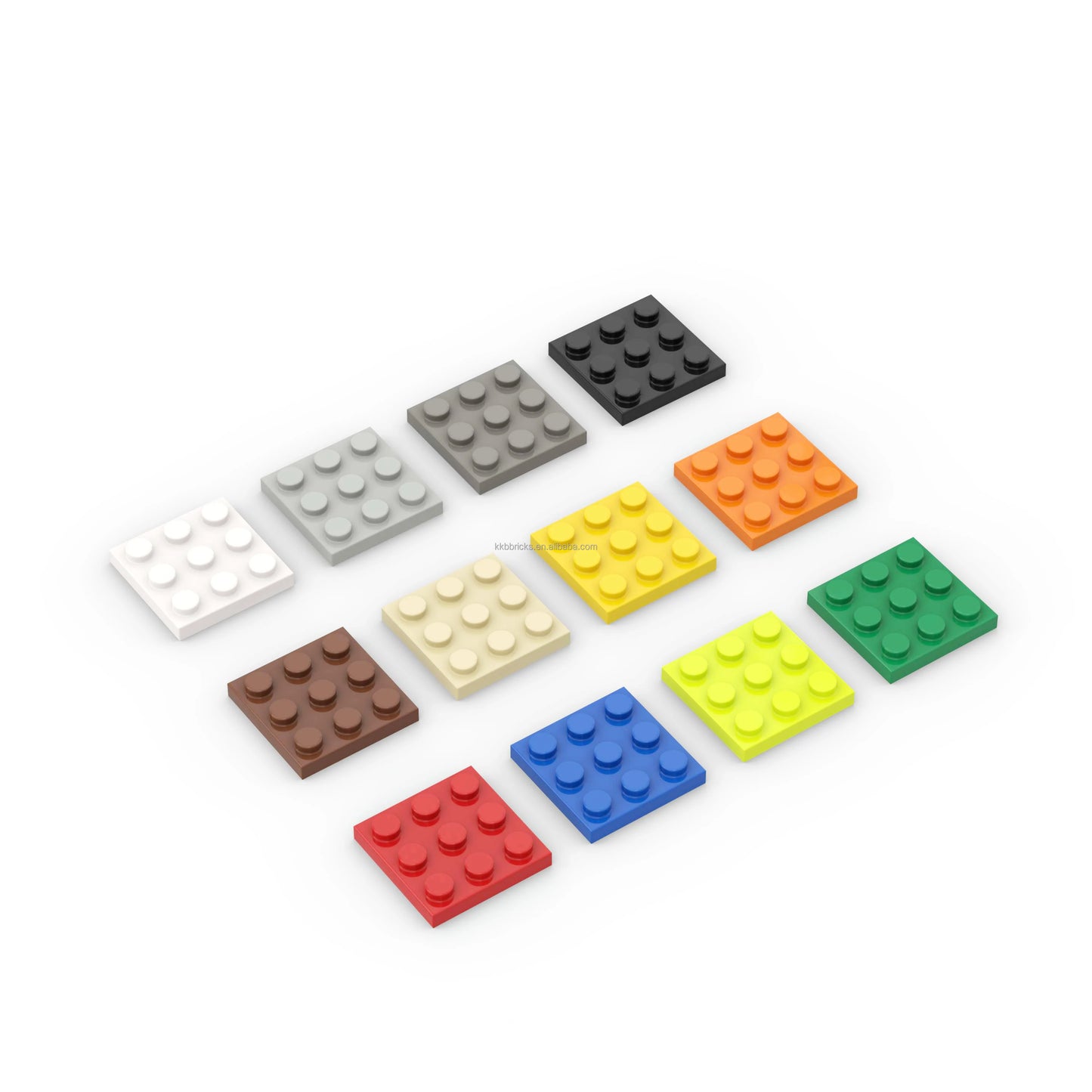 No.11212 Plate 3x3 Studs Classic Building Bricks Compatible Major Brands ABS DIY  Toy Bricks Bulk Assembly Building Blocks