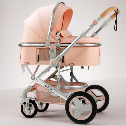Purorigin Pram for Babies Factory Cheap Price 4 Wheels Light Weight Foldable 2 in 1Baby Stroller Baby Carrier  Newborn