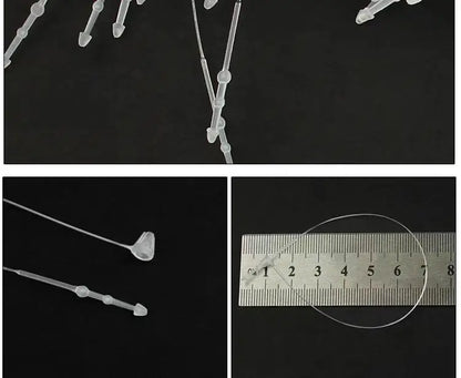 hang Tag Snap Lock Pin Security Loop hang Tag String 5 Inch Plastic Safety Black Loop Lock Tag Pin Custom Enamel Blue Metal