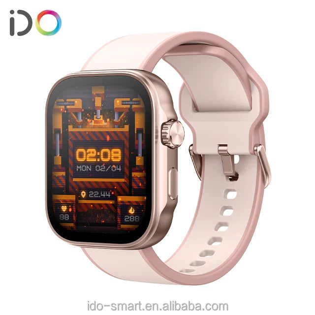 Promotional Pink Fancy and Fashion  Ladies 3ATM Smart Watch  1.99 Inch Amoled Big Screen Wristband with Dial Call Call Reminder