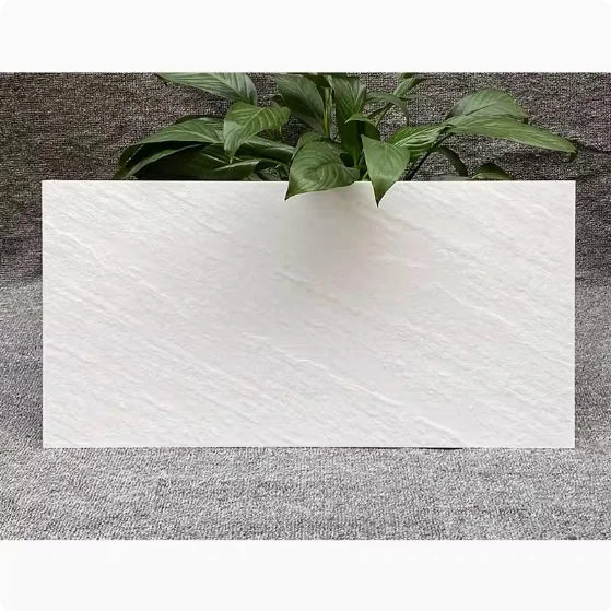 High - Durability Foshan 300X600 White Concave Enamel Cultural Stone Tiles for Villa Exterior Walls and Courtyard Walls