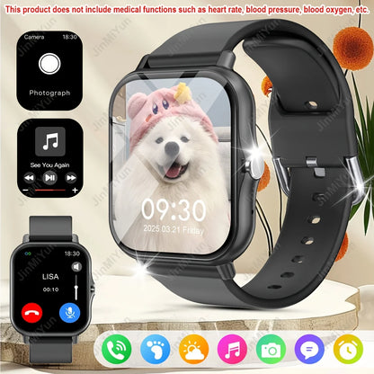 1. 83" Full Touch Screen Smartwatch with Wireless Calls/Messaging, Multiple Sports Modes, Remote Camera Control, Music Playback