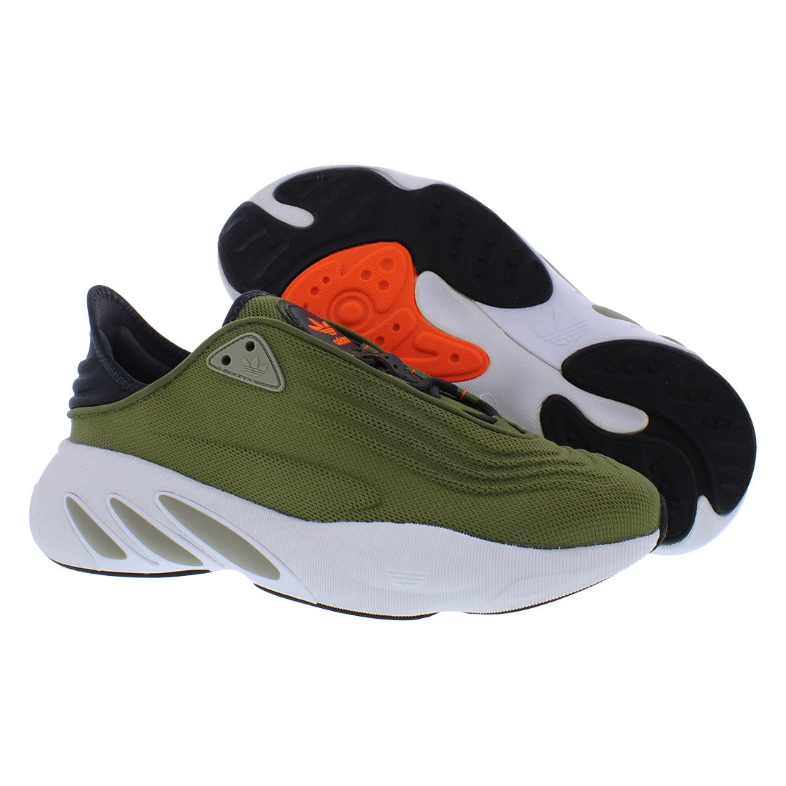 For Adifom SLTN Men's Running Shoes Made in Vietnam Focus Olive/Feather Grey/Impact Orange Color Scheme | 100% Authentic