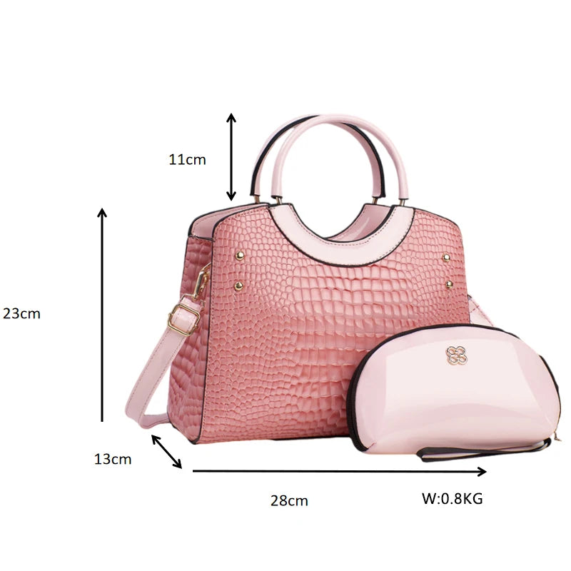 Bags Women Handbags Ladies Trendy Products Pu Leather Handbag Set for Lady Tote Bag
