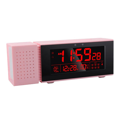 Multifunctional Digital Desktop Clock Display Day Date Time Week Temperature & Humidity with Snooze & FM Radio Function