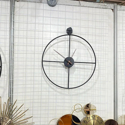 58*50CM Modern Simple Clock Iron Art Big Clock  for Living Room Wall Light Luxury Creative Silent Wall Clock Home Decor