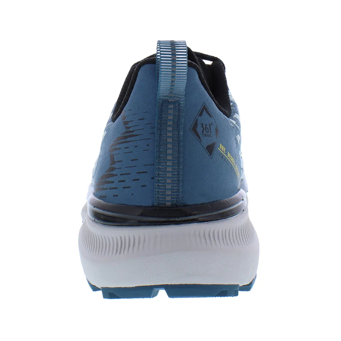 361 Taroko 3 Womens Lace-Up Cushioned EVA Midsole Rubber Outsole Trail Running Shoes Size 7.5 Blue Chunky