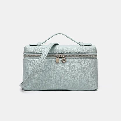 Factory Outlet 2025 New LP Bag L19 Lunch Box Single Zipper PU Small Shoulder Crossbody Portable Simple Fashion Gigi Same Style