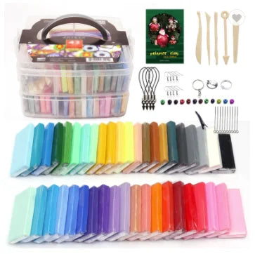 50 Colors Best Selling Set OEM Fun Colorful Polymer Clay Oven Bake