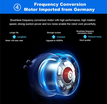 Liectroux M7S Robot Vacuum Cleaner,Smart Dynamic Navigation,4000Pa,Wet Mop,WiFi,Silent,Work with Alexa & Google Home