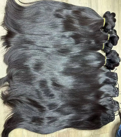 Remy Hair Extensions Wholesale Best Brazilian Burmese Curly Hair Straight Body Natural Wave Bundles Raw Human Hair Vendor