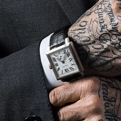 AGELOCER Original Codex Watch Men's Luxury square Business Formal Automatic Mechanical Watch Birthday Gift for Men