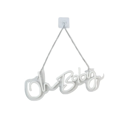 Oh Baby Creative Neon Sign LED Luminous Letter Style Atmosphere Decoration Acrylic