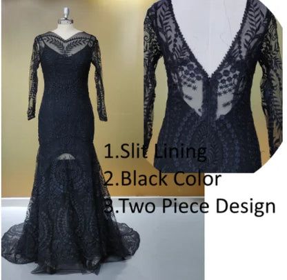 #4055 2 Piece in 1 BOHO Bohemian Long Sleeve Destination Wedding Dress Appliques Lace Wedding Shoot Post Bridal Gown REAL PHOTO