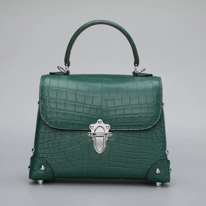 Custom Luxury Genuine Crocodile Leather Stylish Handbags for Women Elegent Ladies Woman Small Alligator Crossbody Shoulder Bags