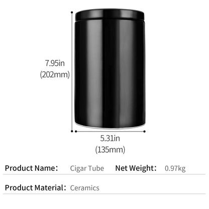 CIGARLOON Cuban High-capacity Ceramic sealed Storage Humidor for Cigar Storage