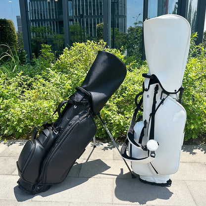 ASL GOLF Custom logo Blank Pu Leather Disc Wholesale White Black Golf Bag Waterproof Pouch Attachment Stand Golf Bags