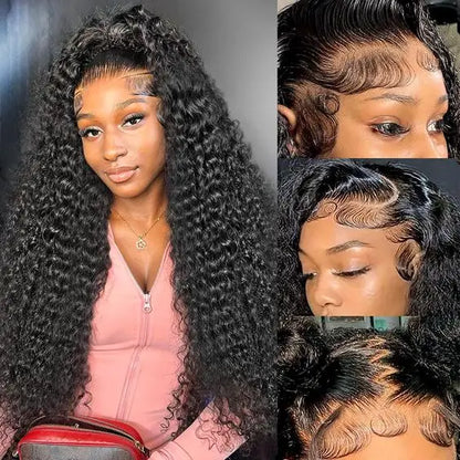 Raw Indian Hair HD Lace Front Wig Virgin Cuticle Aligned Glueless Full Lace Human Hair Wig Lace Frontal Wigs for Black Women