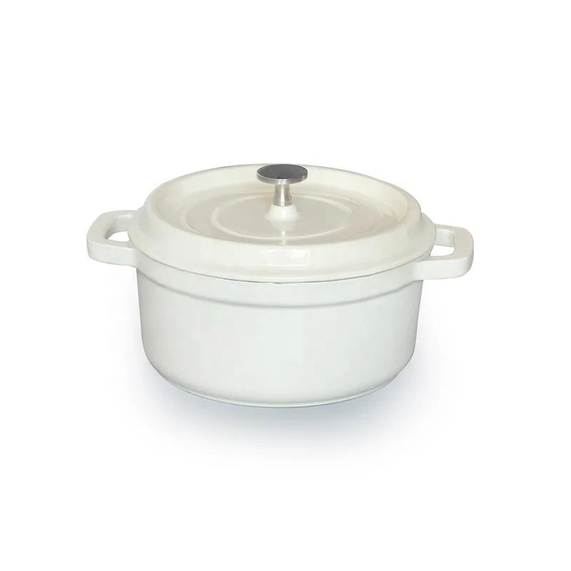 Enameled Cast Iron Dutch Oven 5QT Round Nonstick Pot with Lid, Stovetop & Oven Safe Cookware for Home Restaurant