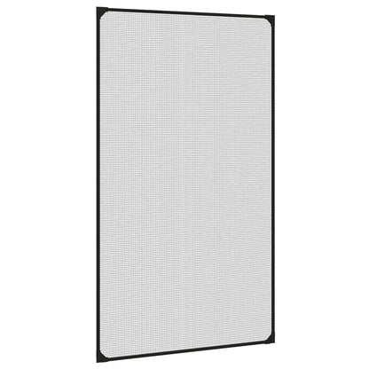 W2B VidaXL Modern Anthracite Fiberglass Insect Screen 31.5x55.1 in Anti-Mosquitoes Netting Pet Polyester PP Aluminum Material