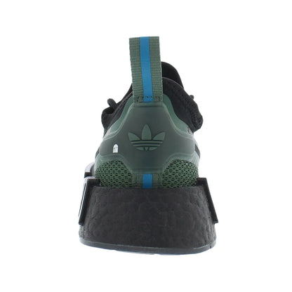 For Originals NMD_R1 MSS-GX6791 Spectoo Men's Fashion Sneakers Core Black/Green Oxide/Bliss Upper Knit Eva Insole | 100%