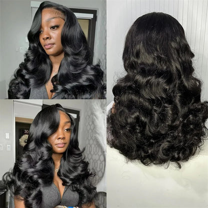 High Quality Glueless 4x4 13x4 Lace Frontal Full HD Wigs Black Women's Raw Human Hair Long Go Bleach Knots Straight Body Wave