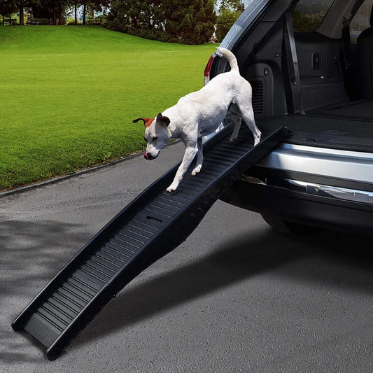 Folding Pet Stairs PP Material Non-slip Auxiliary Car Climbing Ladder Dog Ladder Large Dog Plastic Climbing High Ladder