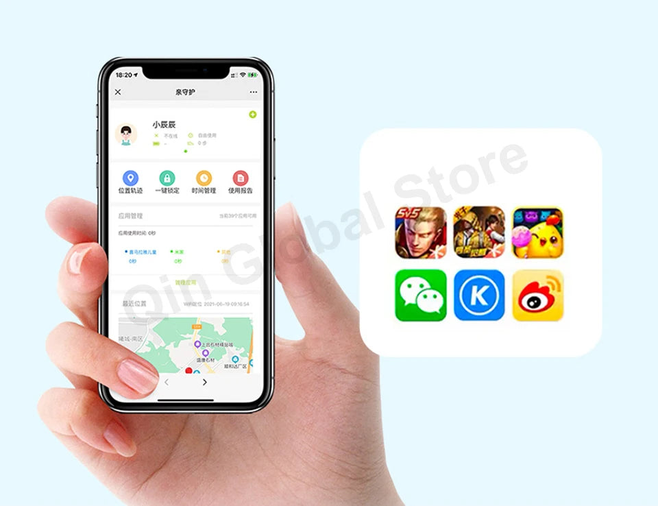 New Qin F21 Pro Smart Touch Screen Phone Wifi +2.8 Inch 3GB + 32GB / 4GB 64GB Bluetooth 5.0 480*640 Global Verison Phone