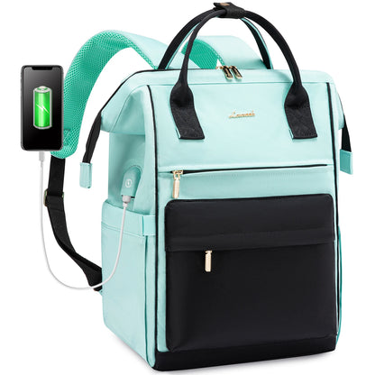 LOVEVOOK Hot Sell Bag 15.6 Inch Waterproof  Multifunction Nylon USB Charger Backpack Business Travel Laptop Backpack