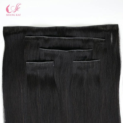 2024 Hot Sale Clip in Hair Extension 100% Human Remy Invisible Clip in Hair Extension Natural Clip Ins Human Hair Extensions