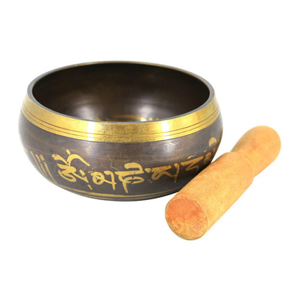 Tibetan Chime Singing Bowl Nepal Tibetan Sing Bowl Handmade Buddha Buddhist Sound Yoga Meditation Healing Copper Singing Bowl